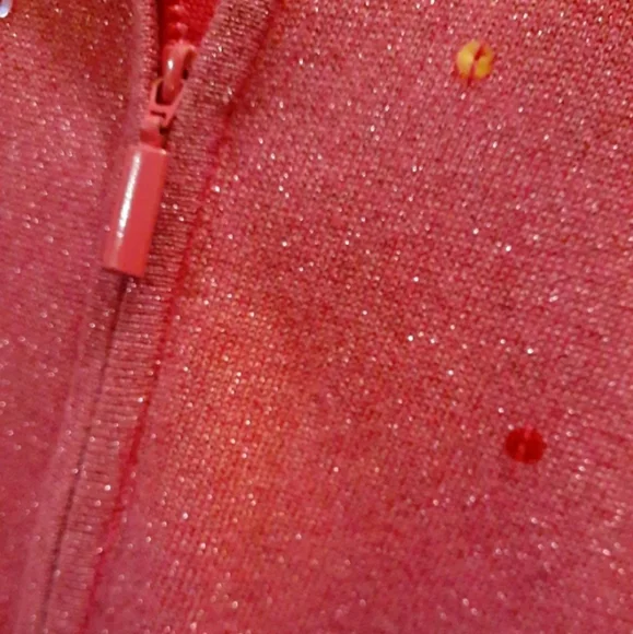 Quacker Factory Metalic Pink Hoodie Set - Picture 5 of 7